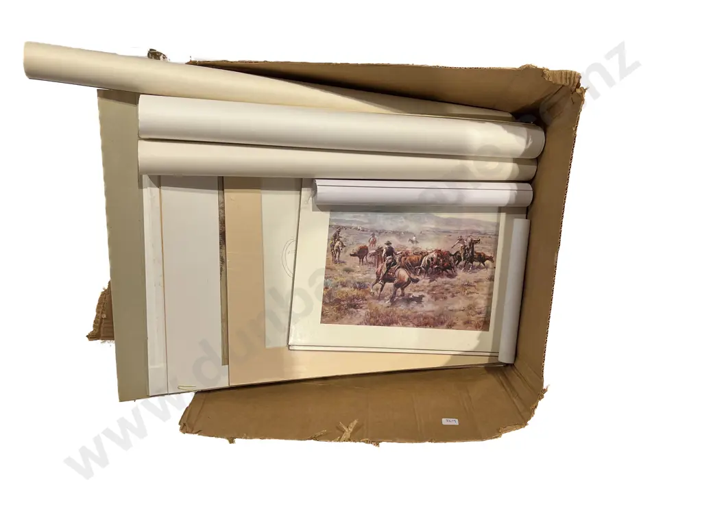 Qty of Assorted Unframed Prints Image 1++