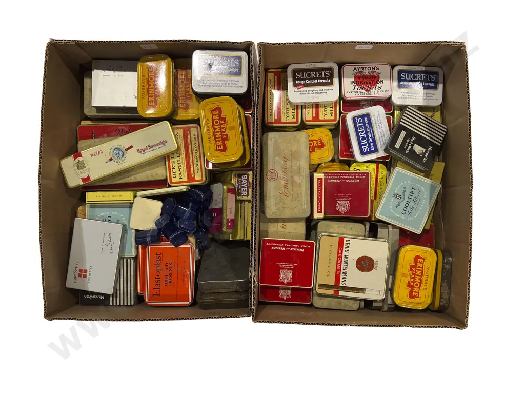 Two Boxes of Tobacco Tins Image 1++