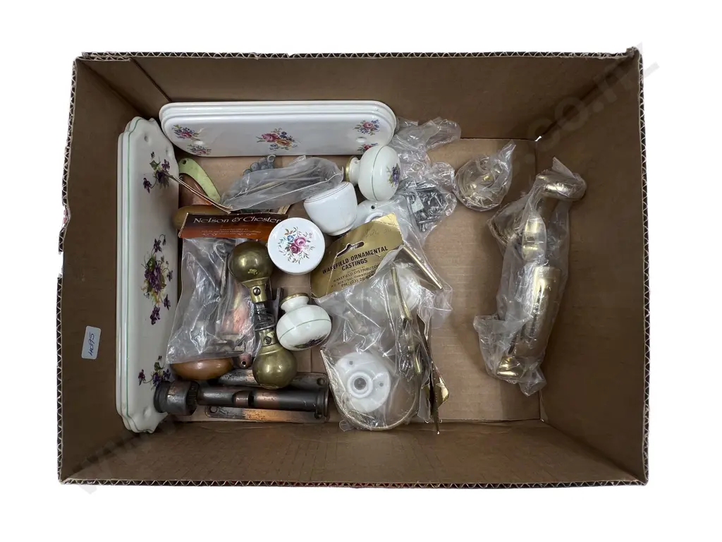 Collection of Brass and Ceramic Door Handles and Knockers Image 1++