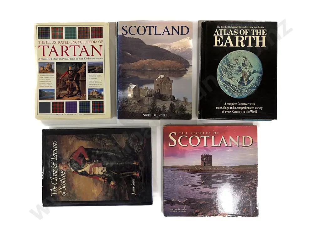 Five Volumes Relating to Scotland and Tartans Image 1++