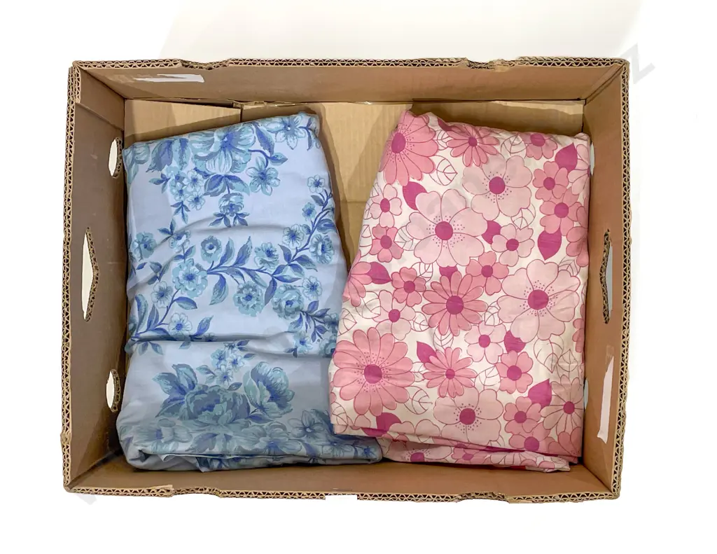 Two C1970s Sheets and Patchwork Piece Image 1++