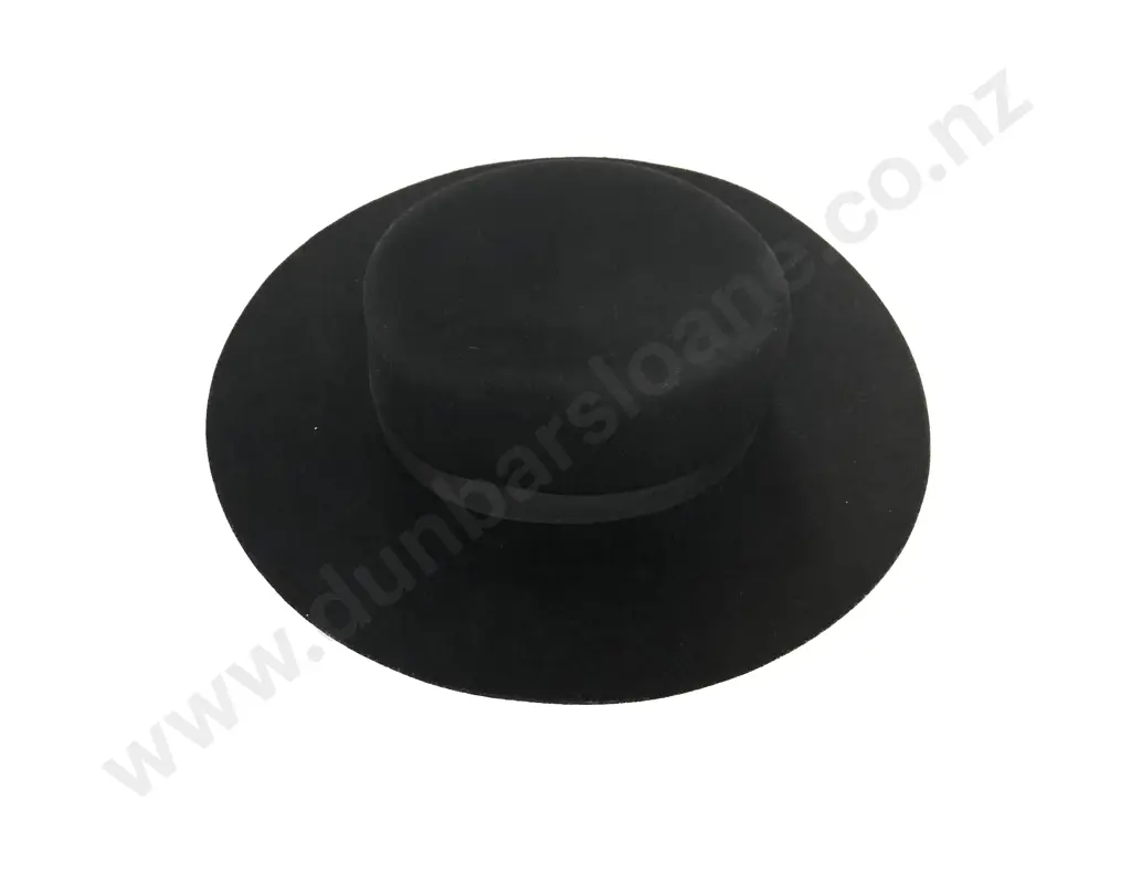 Felt Black Belt Hat Made in England Image 1++