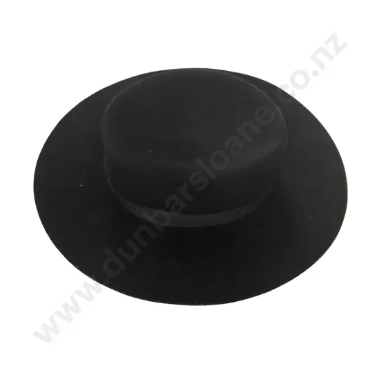 Felt Black Belt Hat Made in England