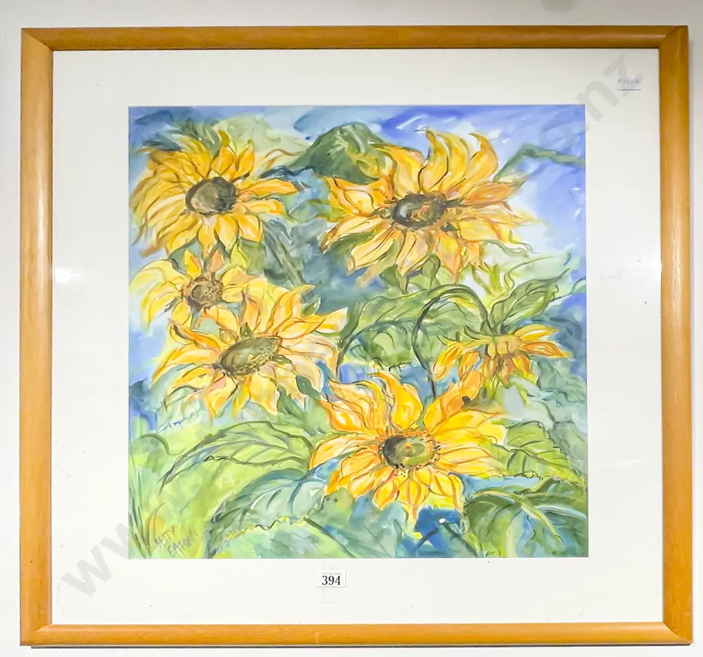 Betty Eaton Sunflowers Watercolour Image 1++