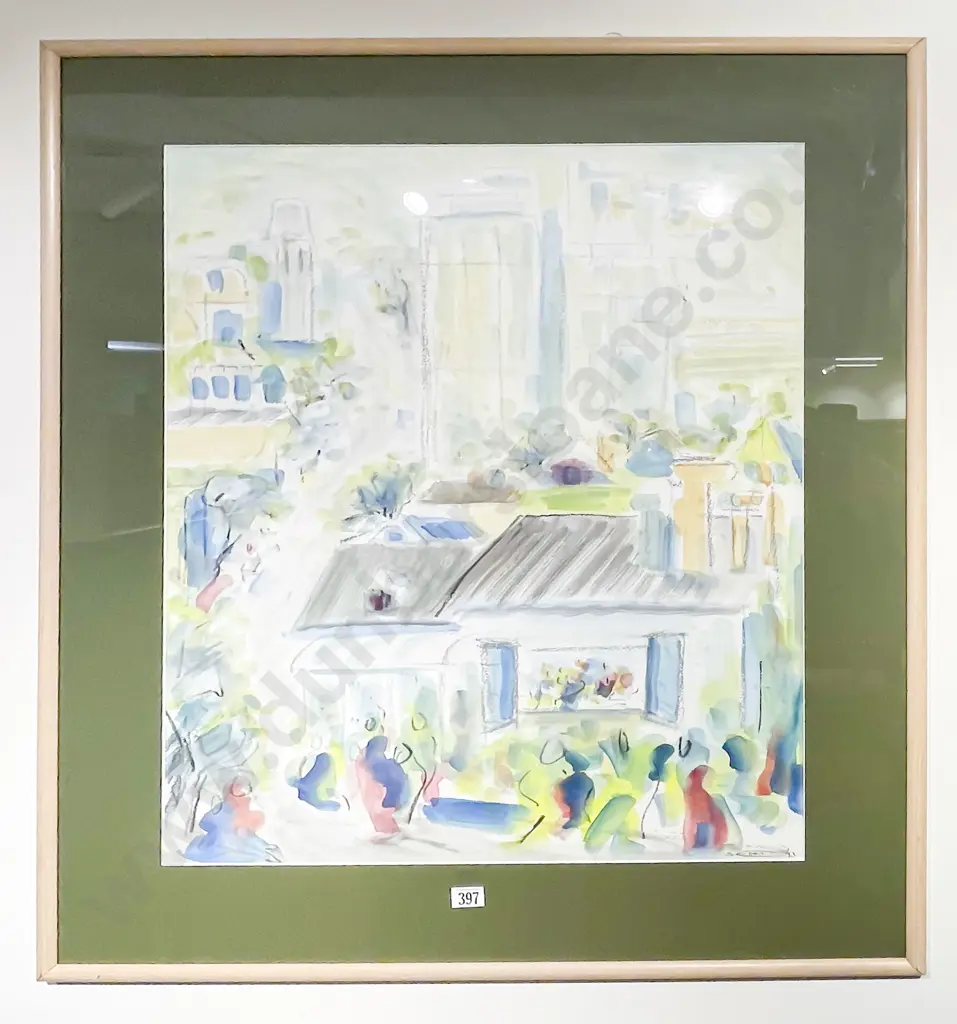 Sally Eden Landscape Study Watercolour and Mixed Media 1993 Image 1++