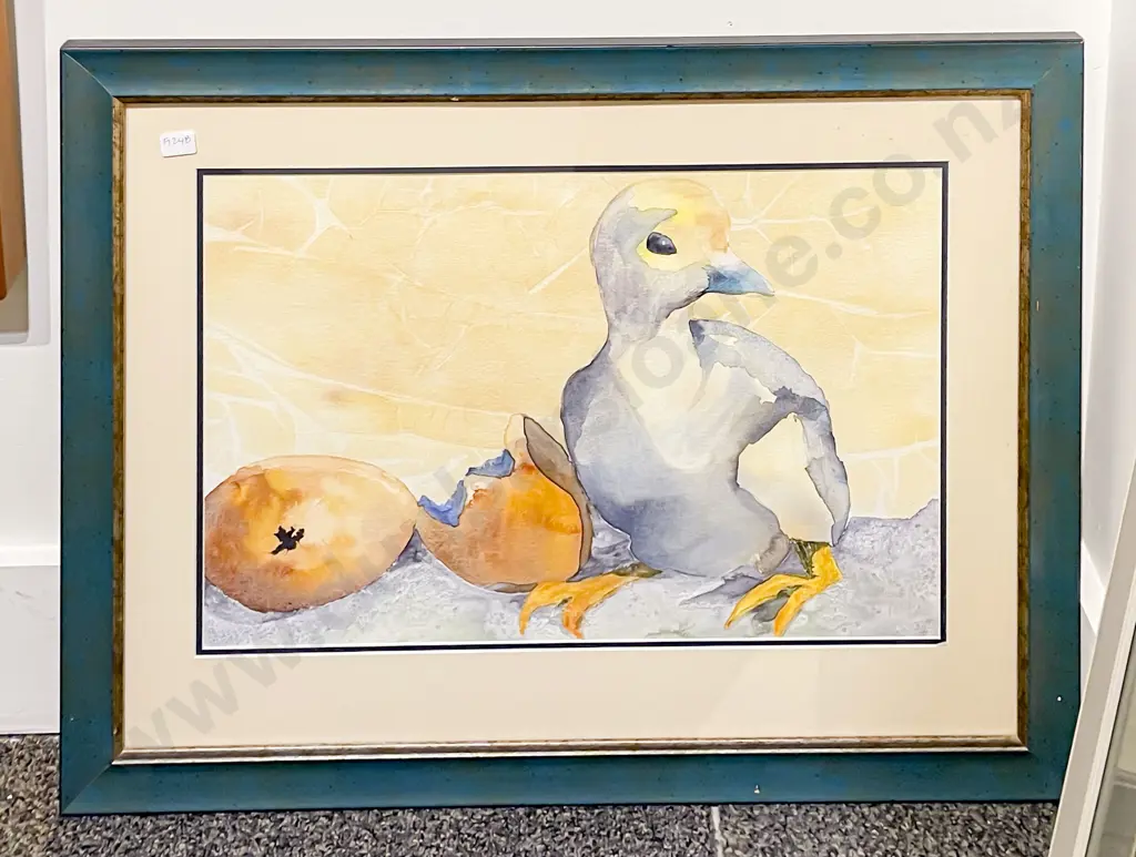 Watercolour Still Life of Vegetables and another of a Chick Image 1++
