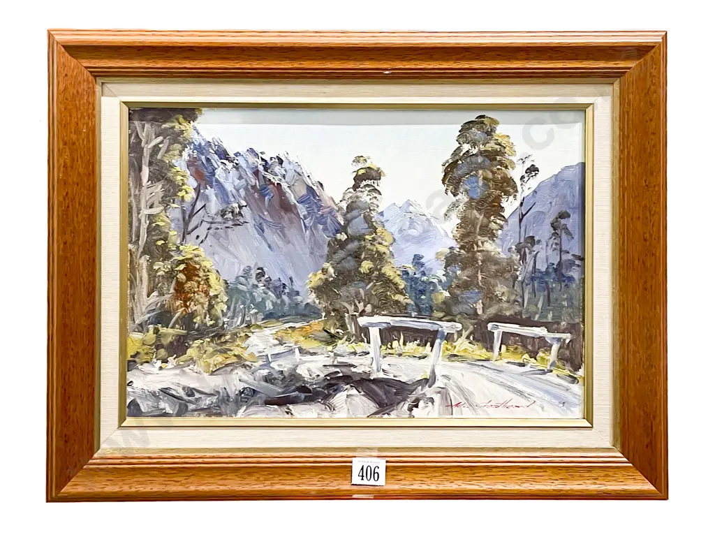 Aston Greathead Haast Pass Westland Oil on Board Image 1++