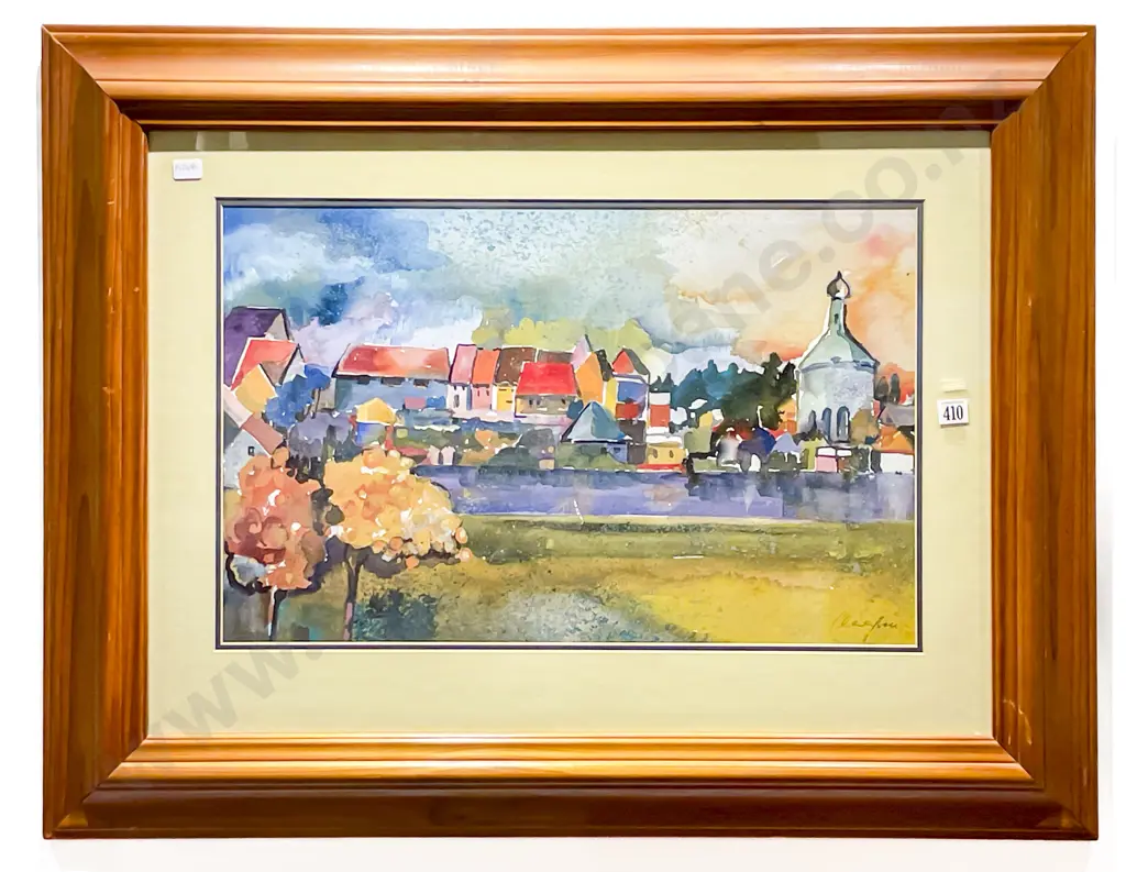 Framed Townscape Print Image 1++
