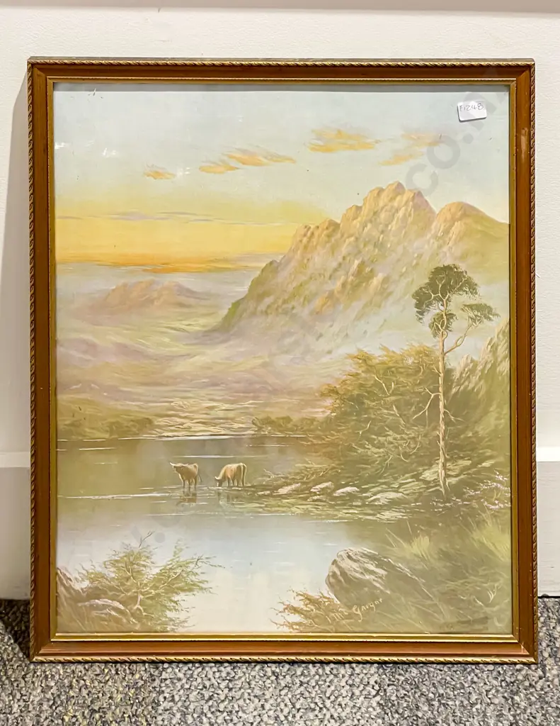 W Allen Bollard NZ Landscape Oil and other print Image 1++