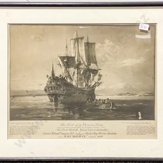 Pair Maritime Prints Of Sailing Ships