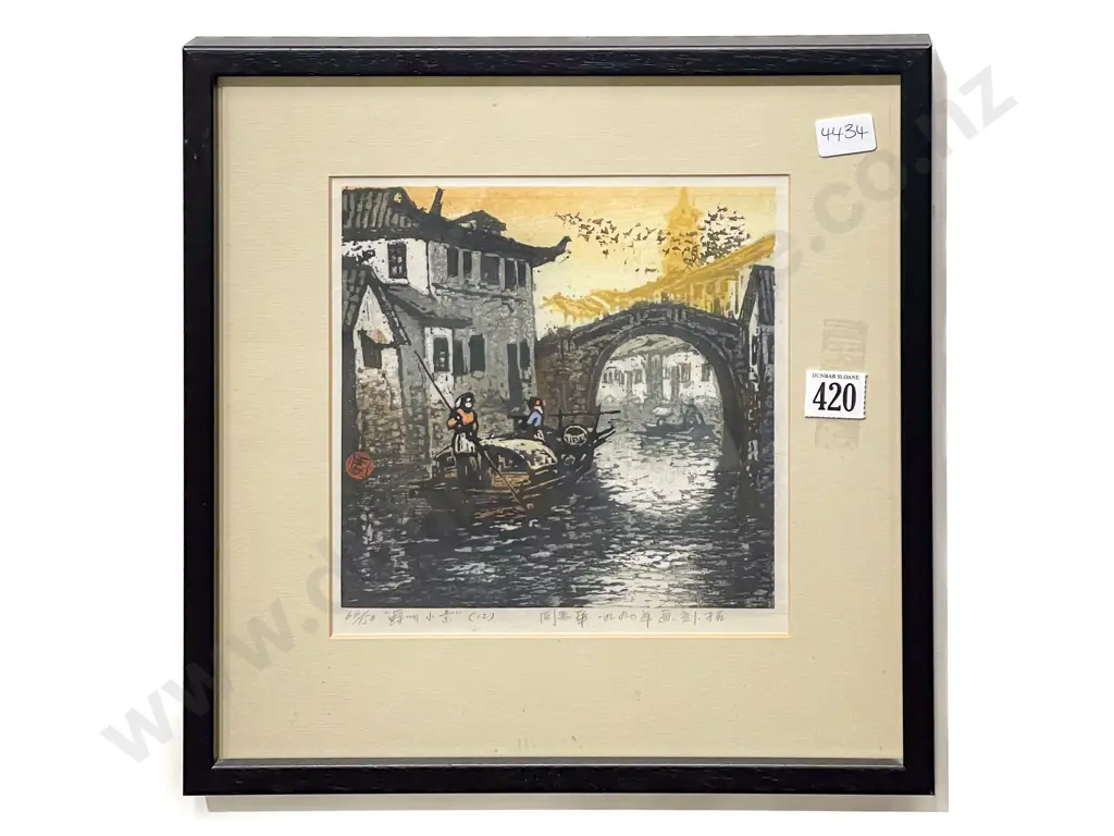 Chinese Etching by Zhou Xing-Hua and other Print Image 1++