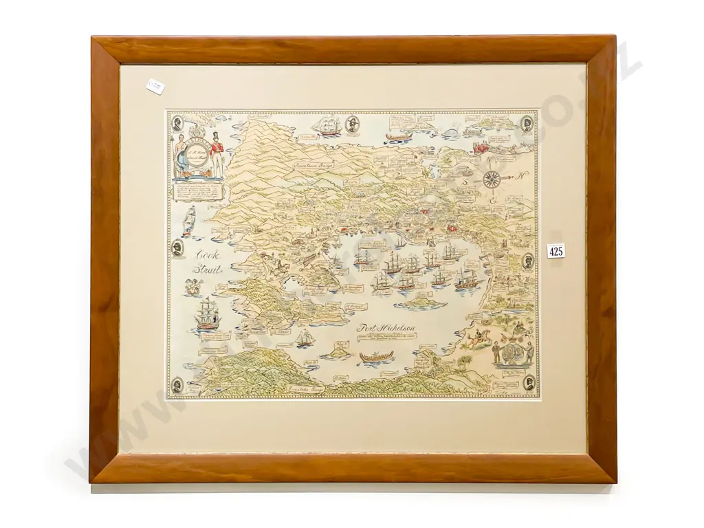 L H Wood Map of Port Nicholson in 1820 Image 1++