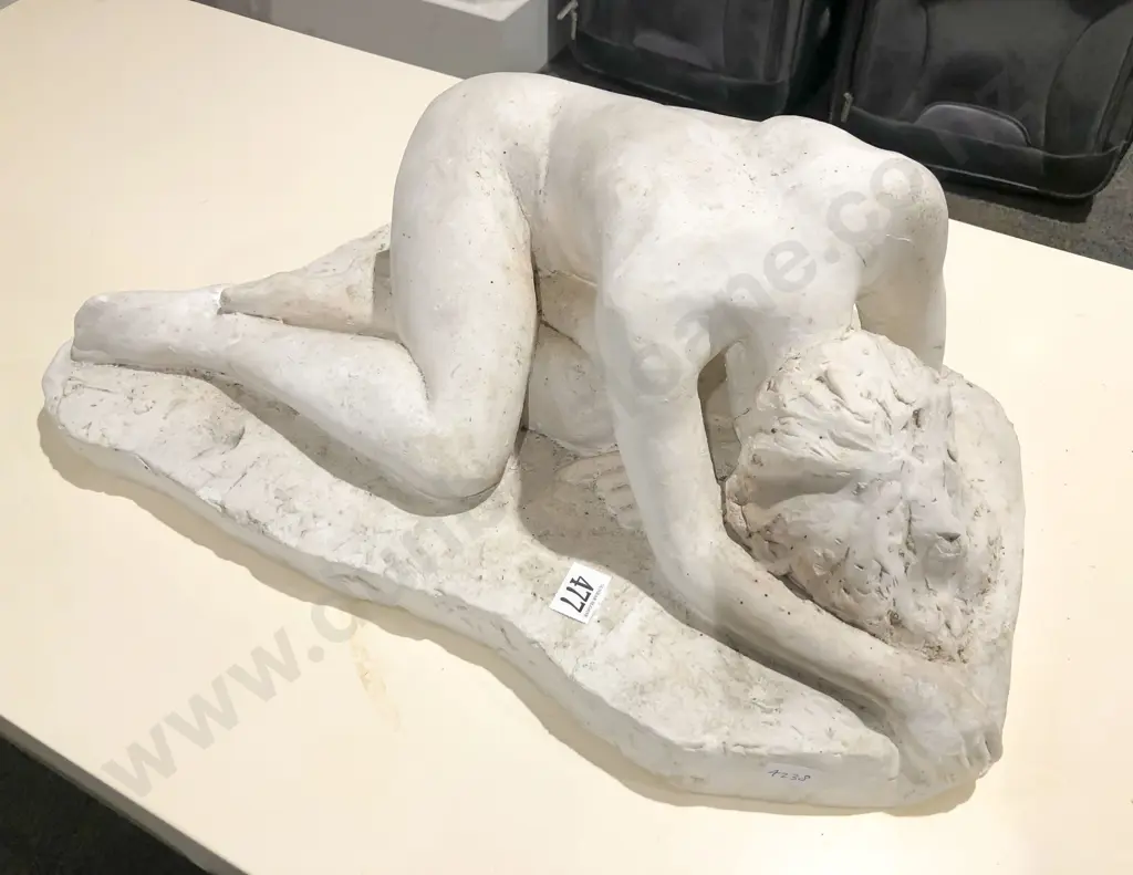 Plaster Nude Sculpture Image 1++