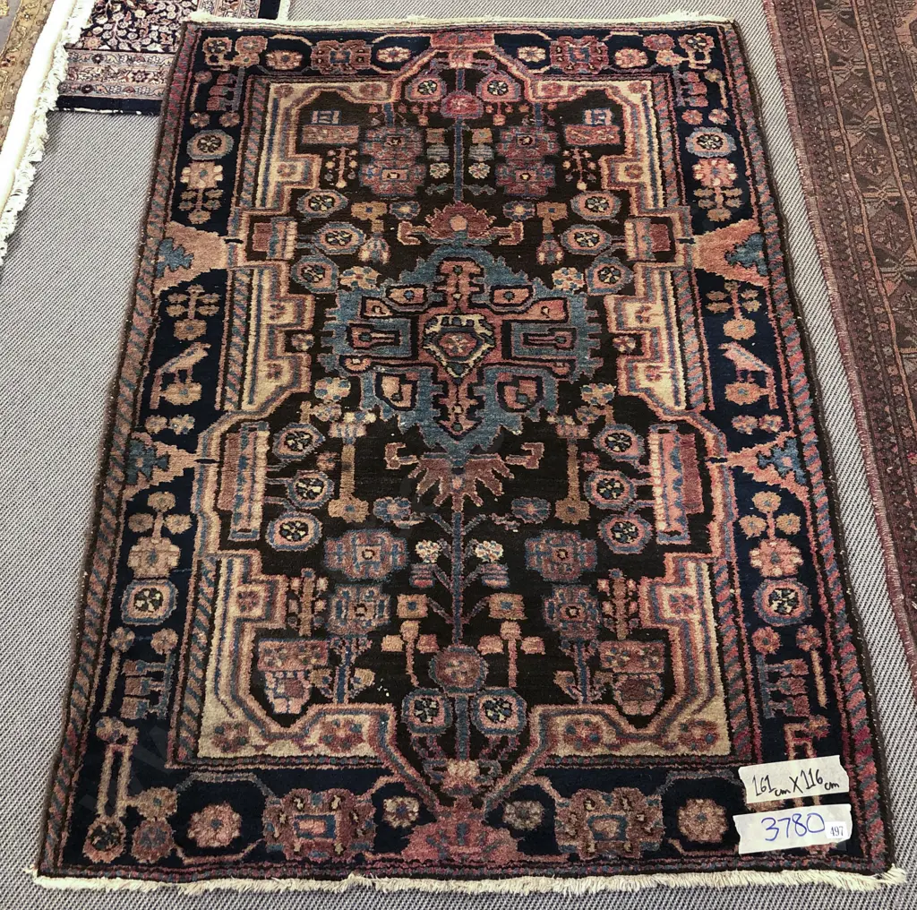 Persian Rug with Large Central Medallion Image 1++