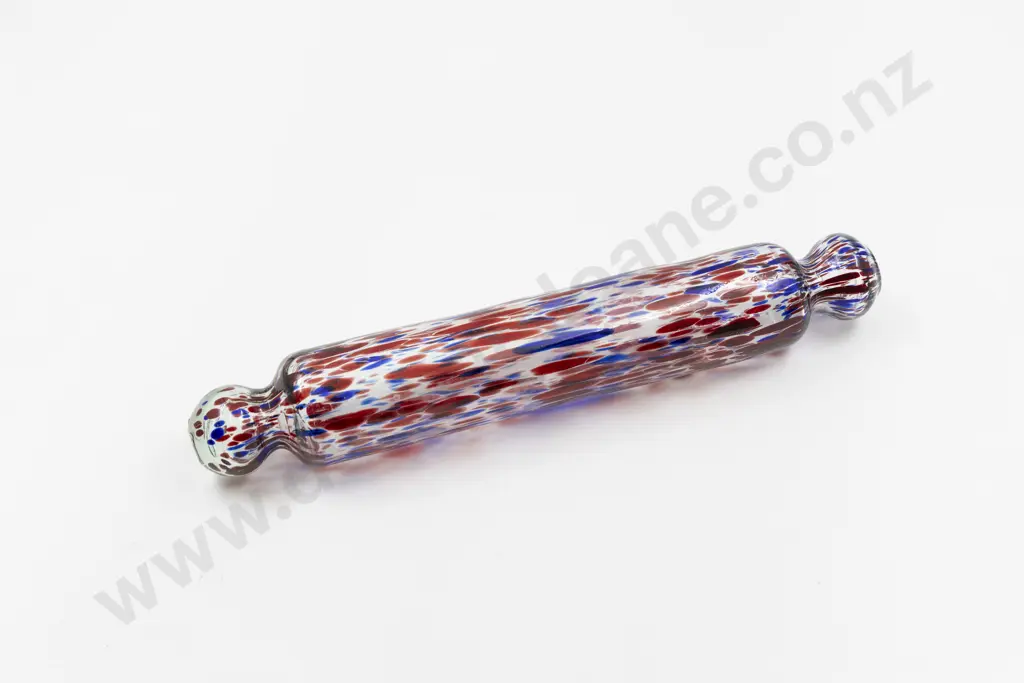 Victorian Nailsea “End of Day” Glass Rolling Pin Image 1++