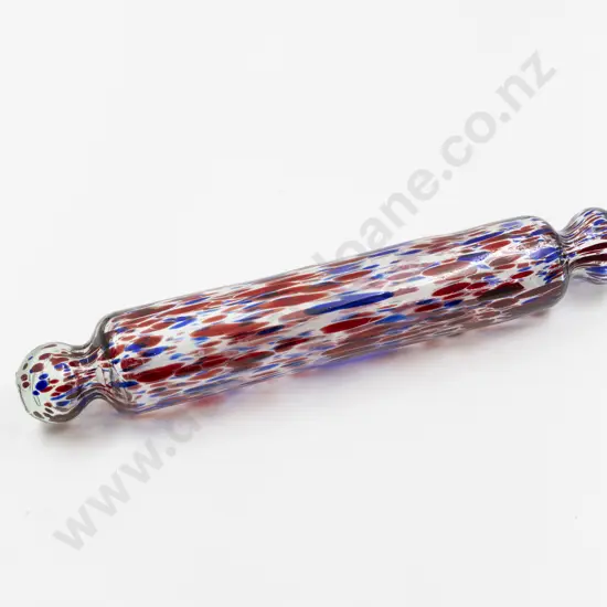 Victorian Nailsea “End of Day” Glass Rolling Pin