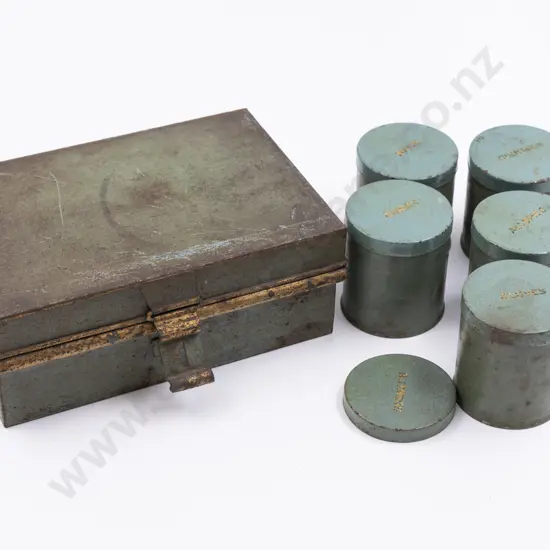 Early C20th Manor House Cook's Tin Spice Box