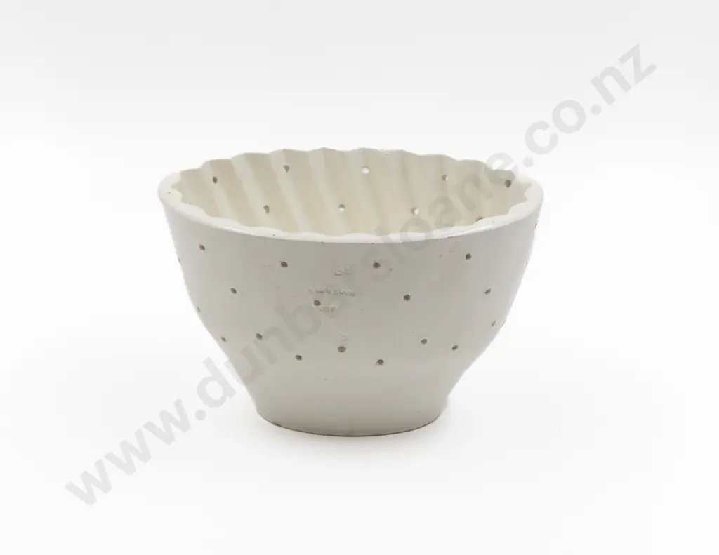 Victorian White China Curd Cheese Mould Image 1++