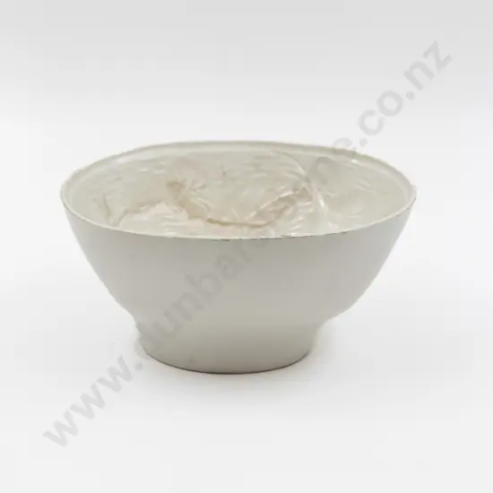 Victorian White China Jelly Mould