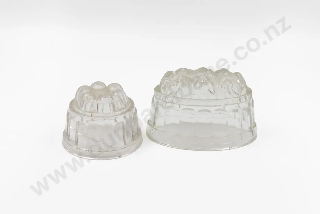 Two Victorian Pressed Glass Jelly Moulds Image 1++