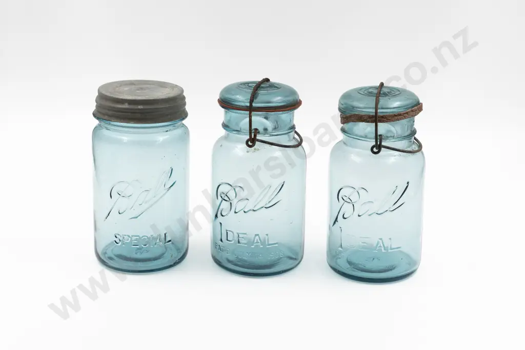 Three Early C20th Ball Preserving Jars Image 1++