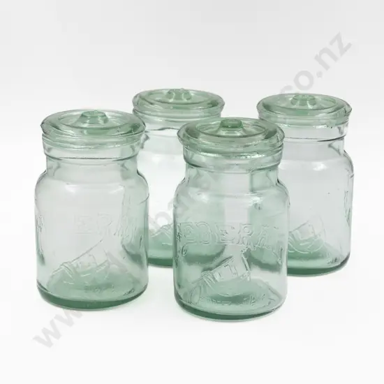 Four Early C20th Federal Fruit Jars