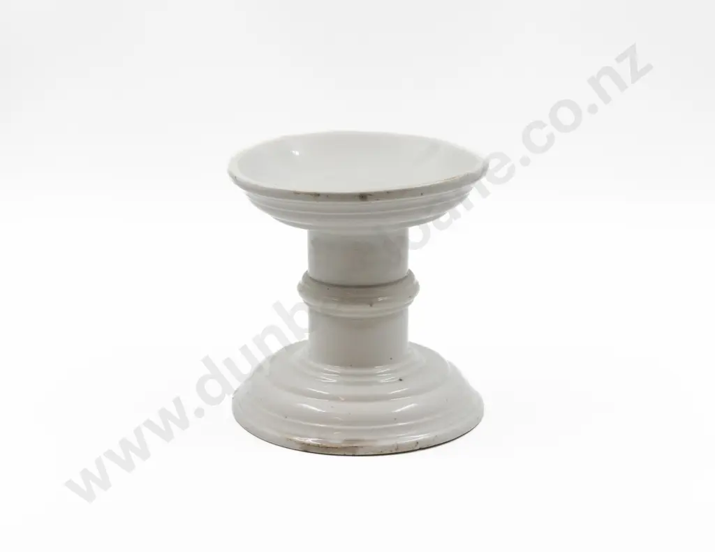 Victorian White China Leg of Ham Carving Stand Image 1++