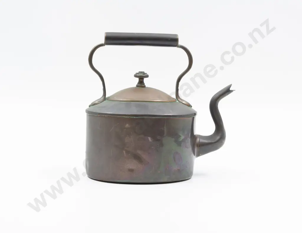 Small Victorian Copper Kettle Image 1++