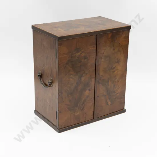 Victorian Flame Mahogany Panelled Chest