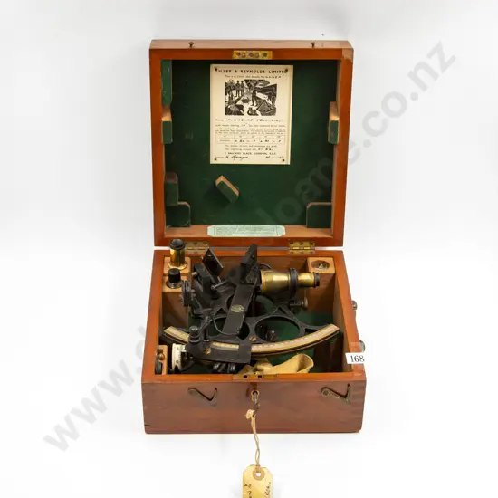 Early C20th Hughes & Sons London Sextant in original case