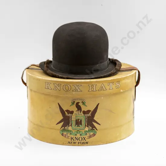 Vintage Bowler Hat in card hat box