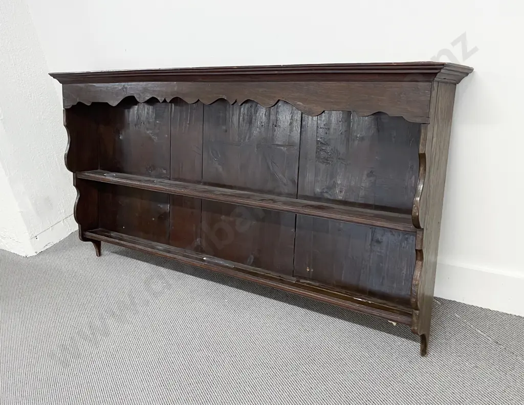 Geo III Oak Two Tier Plate Rack Image 1++