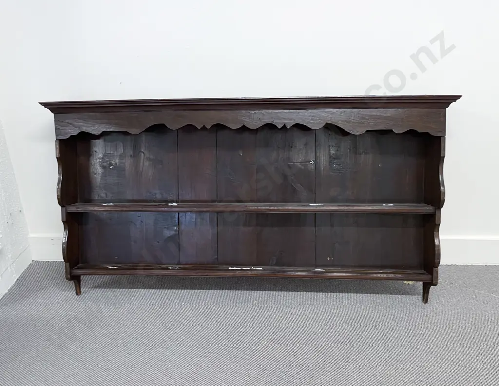 Geo III Oak Two Tier Plate Rack Image 1++