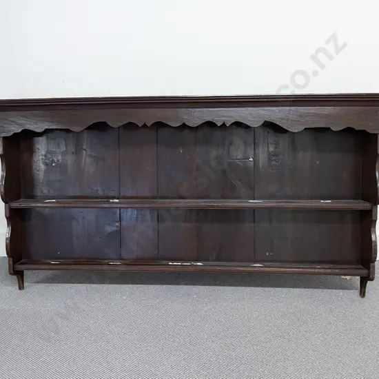 Geo III Oak Two Tier Plate Rack