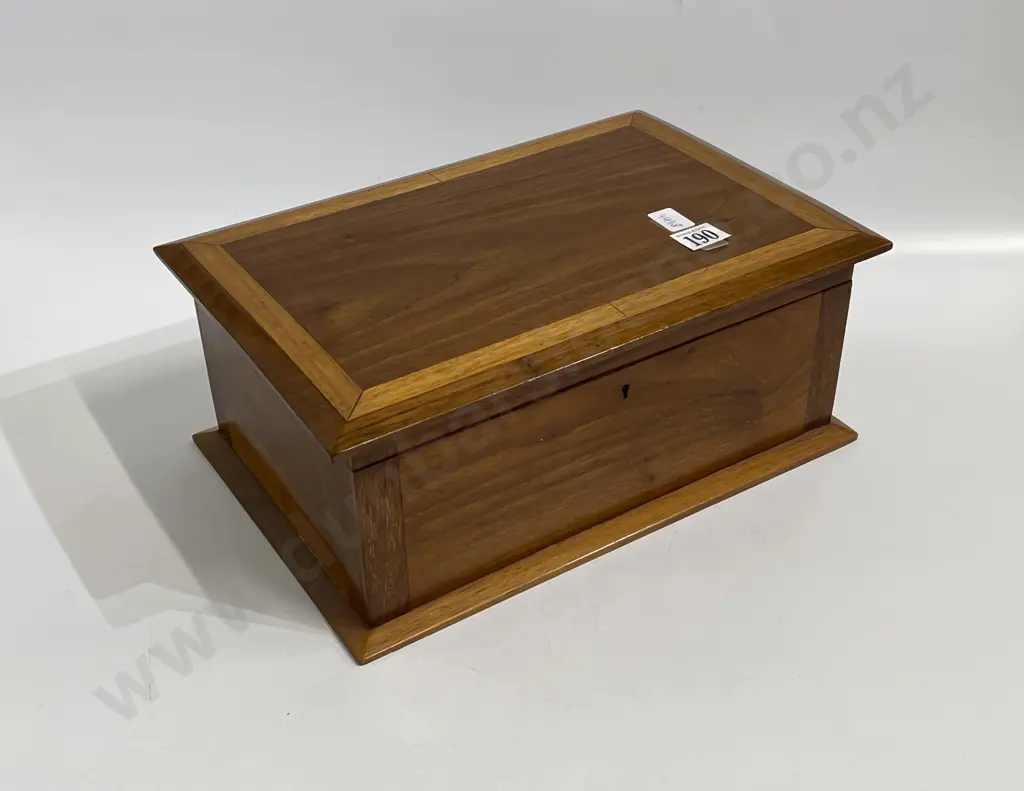 Dated 1917 NZ Colonial Timbers Workbox Image 1++