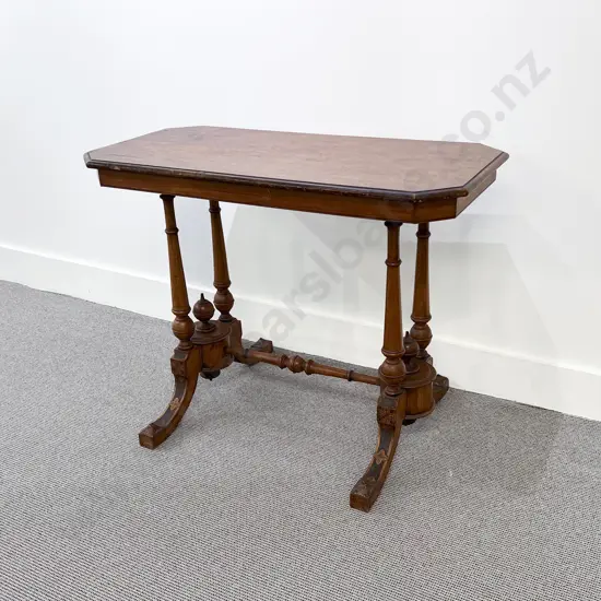 C19th NZ Colonial Mottled Kauri Sofa or Side Table
