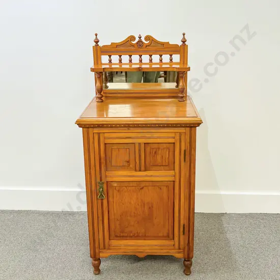 NZ Colonial Rimu Pot Cupboard by Howard Franklyn c1906