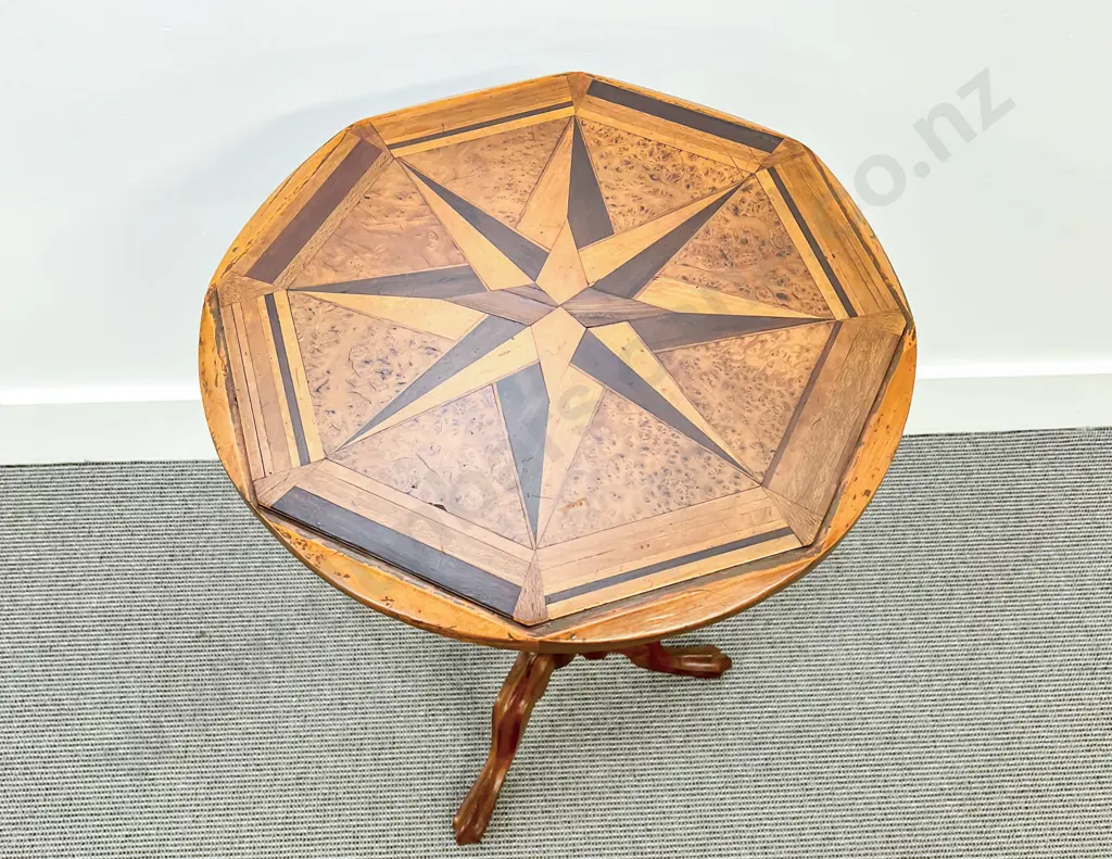 NZ Colonial Mixed Native Timber Wine Table Image 1++