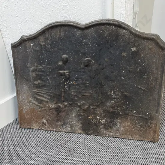 Vict Shallow Relief Cast Iron Fireback