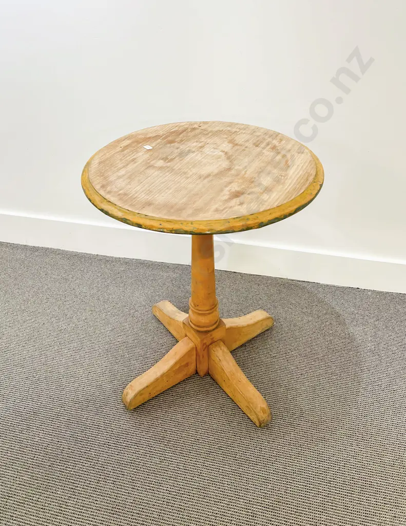 Edwardian Country Pine Wine Table Image 1++