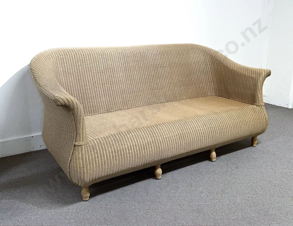 Lusty & Sons Lloyd Loom As New Three Seater Settee Image 1++