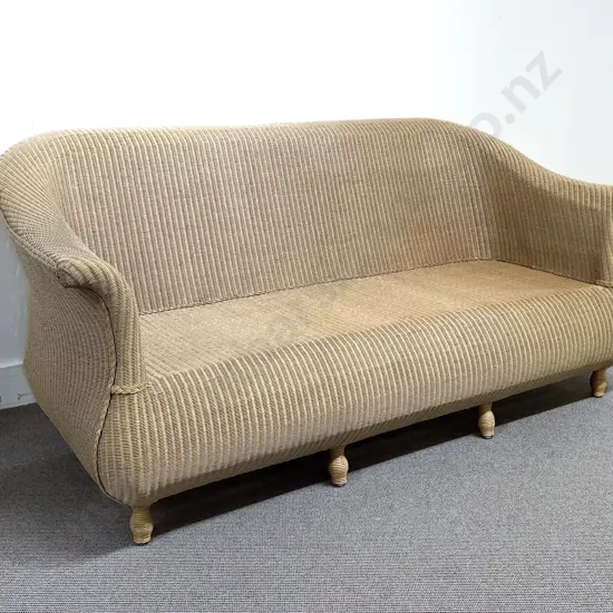 Lusty & Sons Lloyd Loom As New Three Seater Settee