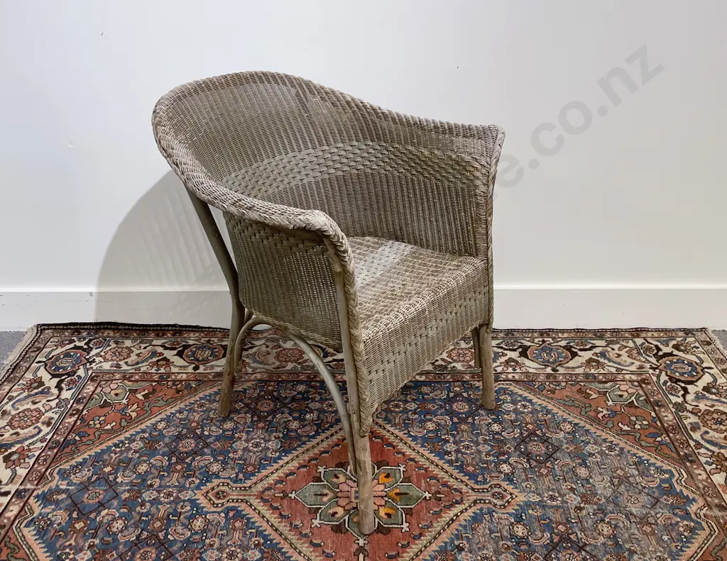 C1930's Original American Lloyd Loom Elbow Chair Image 1++