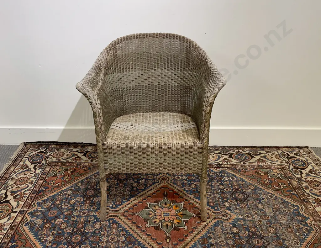 C1930's Original American Lloyd Loom Elbow Chair Image 1++