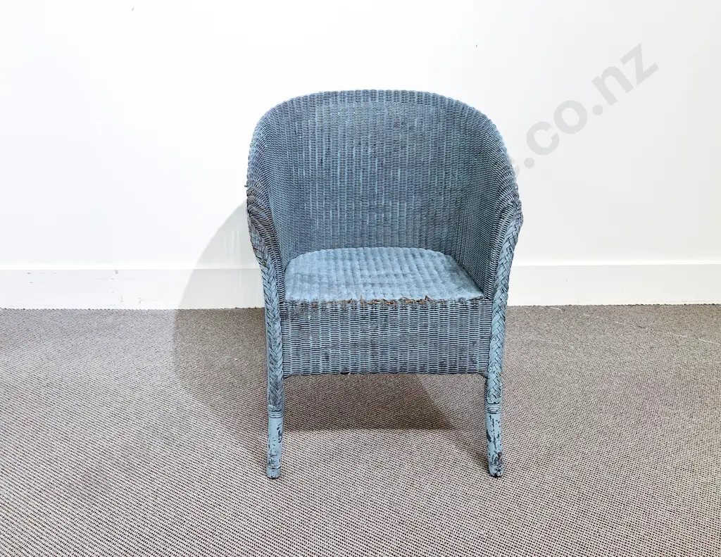 C1930's Two Lloyd Loom Childs Tub Chairs Image 1++