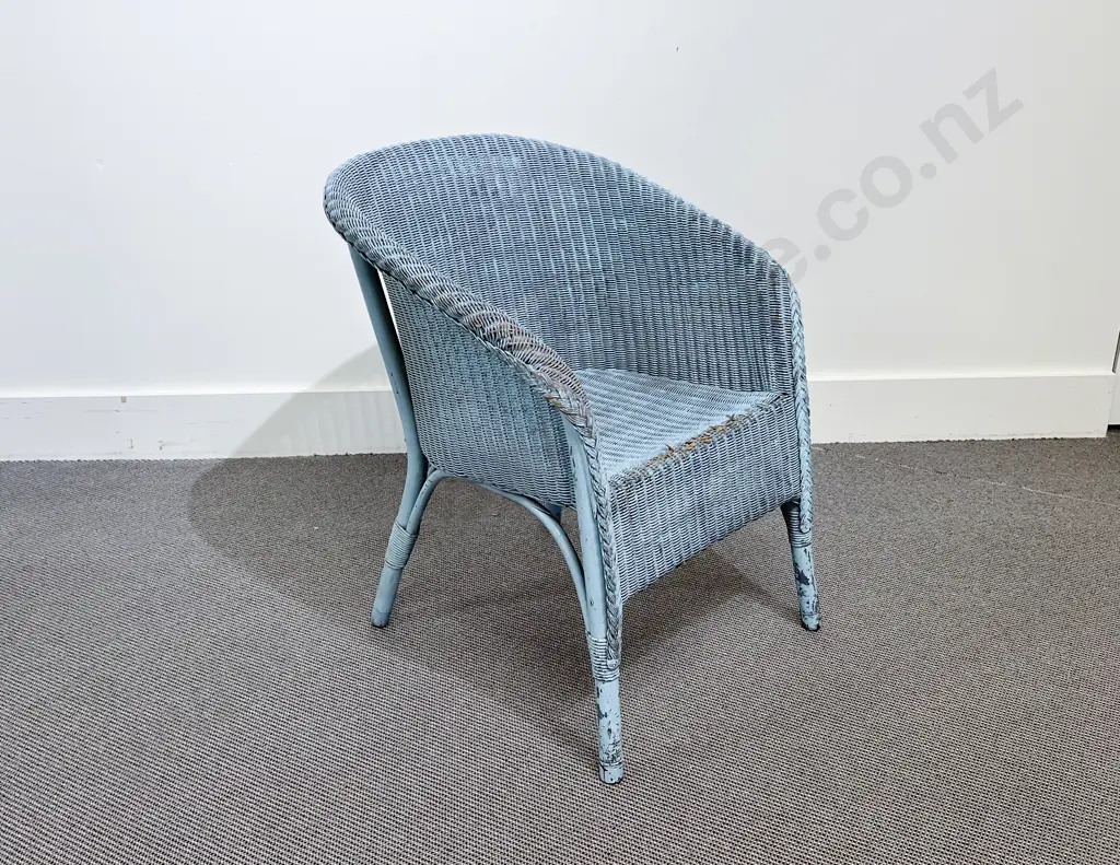C1930's Two Lloyd Loom Childs Tub Chairs Image 1++