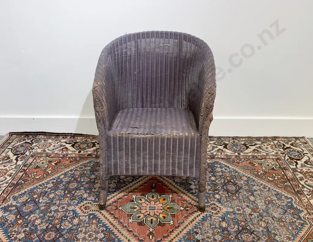 C1930's Two Lloyd Loom Childs Tub Chairs Image 1++