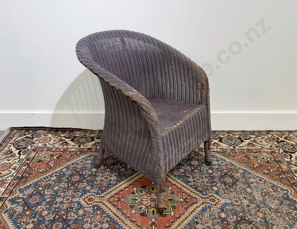 C1930's Two Lloyd Loom Childs Tub Chairs Image 1++
