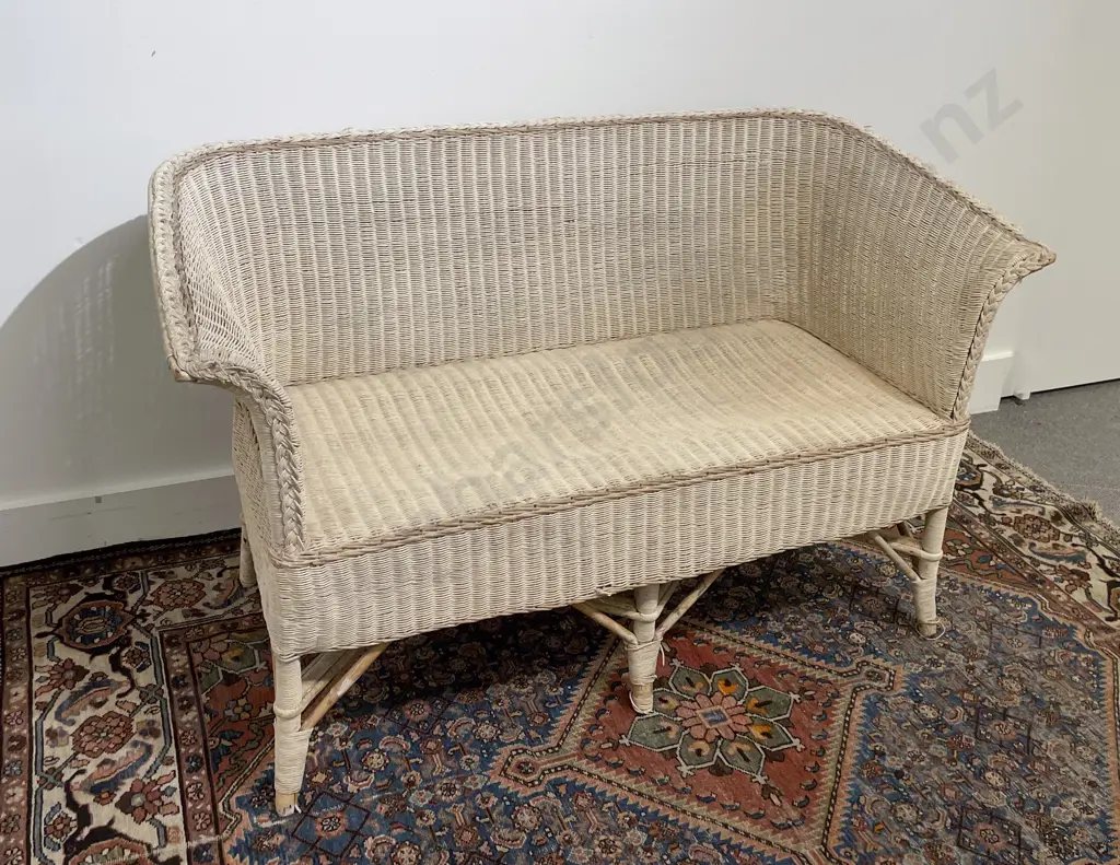 C1920's Lloyd Loom Conservatory Settee Image 1++