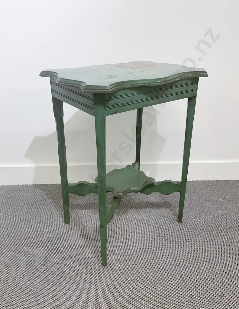 Edwardian Two Tier Serpentine Occasional Table Image 1++